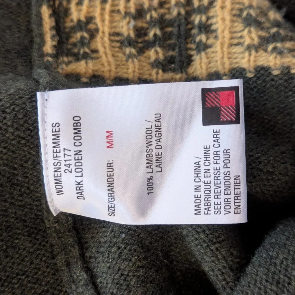 Moss Green and Orange Sheep Sweater by Woolrich - Picture 7 of 9